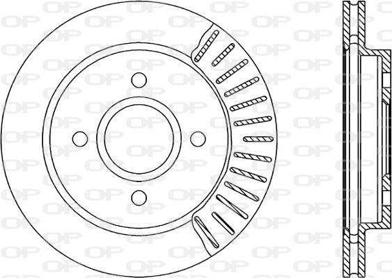 OPEN PARTS Тормозной диск BDR1185.20